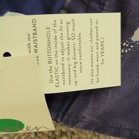 Mini Boden kid's Navy Pants. Sz 12Y new with tags. Cotton school uniform - Picture 7 of 7